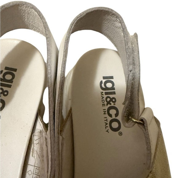 White Platform Shoes with Modern Chunky Sole - Picture 6 of 10